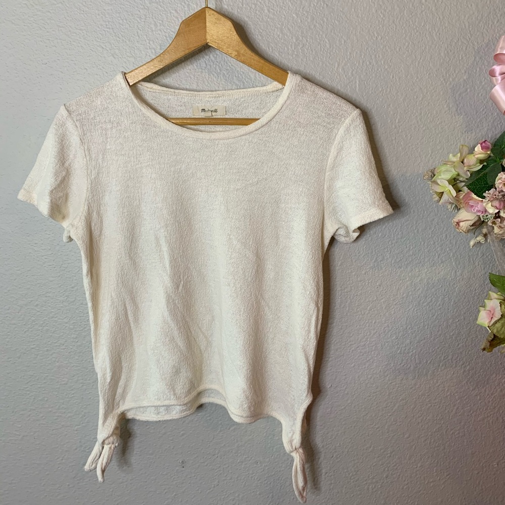 Madewell Side Knots Tee Shirt - Picture 1 of 8